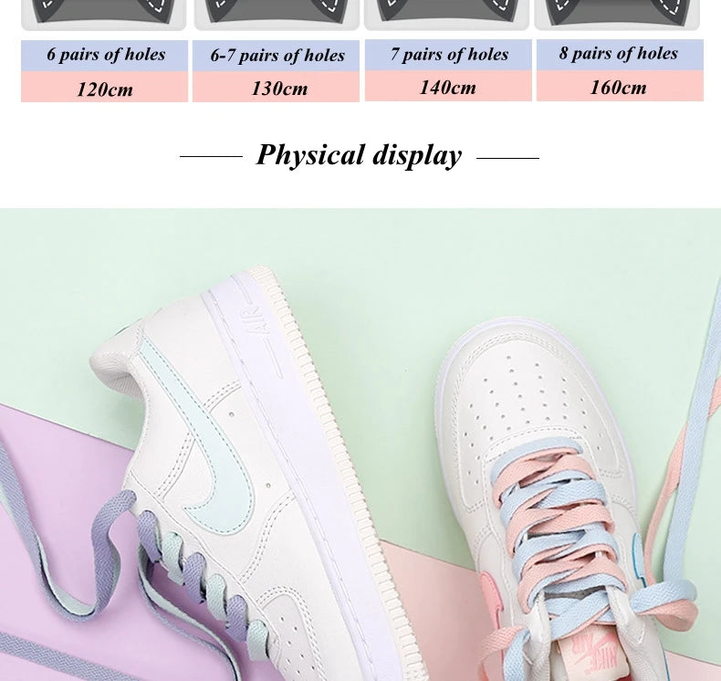 Flat Cotton Trainer Shoelaces — 4 Colours