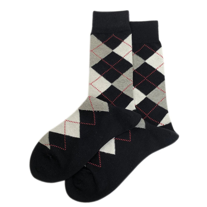 Men's Diamond Knit Business Socks