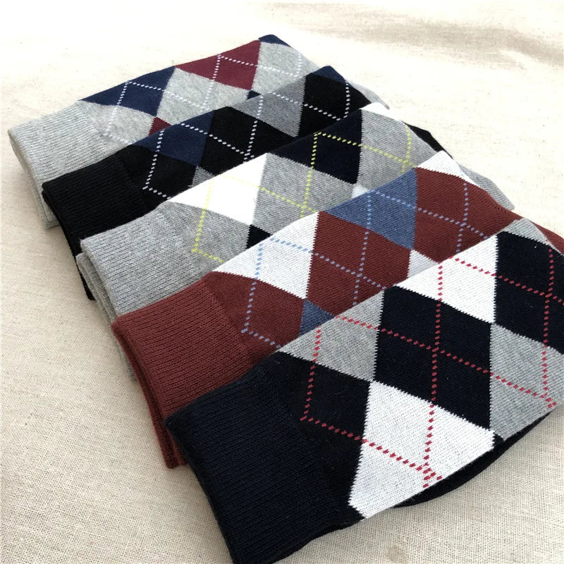 Men's Diamond Knit Business Socks