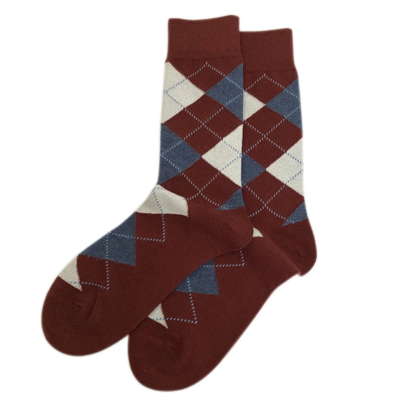 Men's Diamond Knit Business Socks