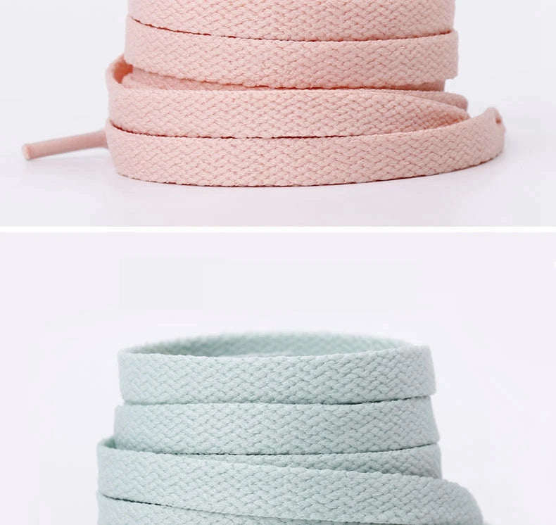 Flat Cotton Trainer Shoelaces — 4 Colours