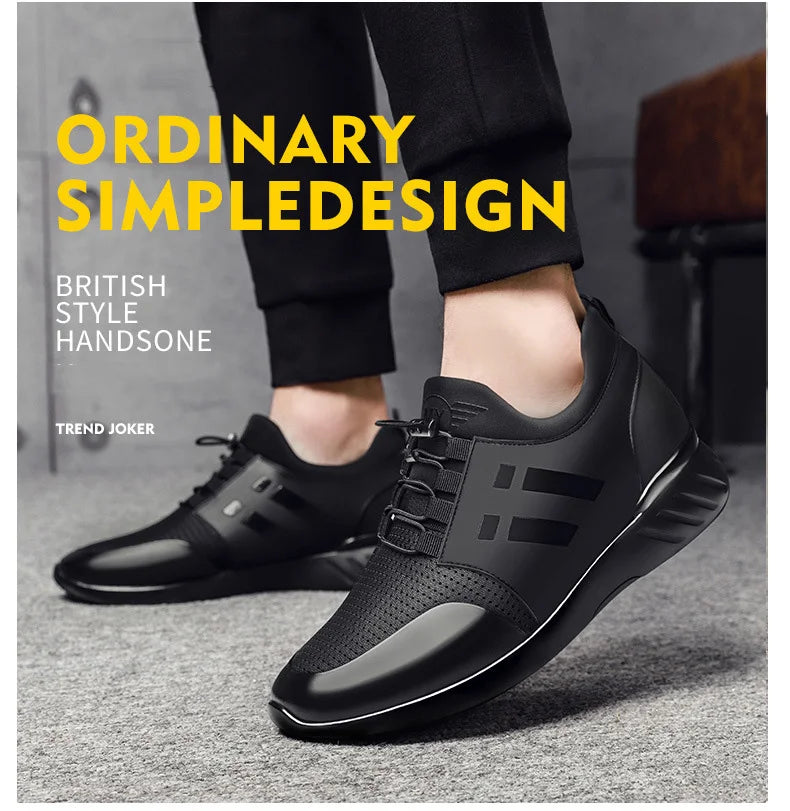 Men's 6cm Height-Boosting Casual Trainers