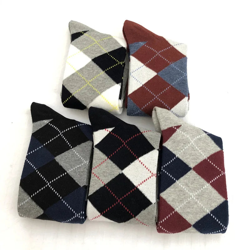 Men's Diamond Knit Business Socks