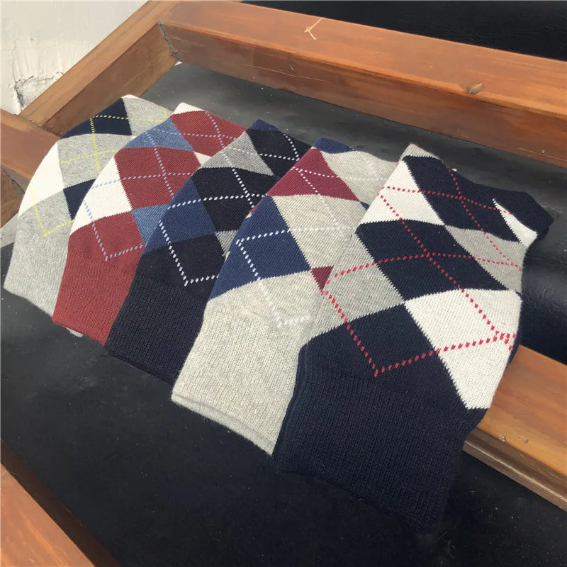 Men's Diamond Knit Business Socks