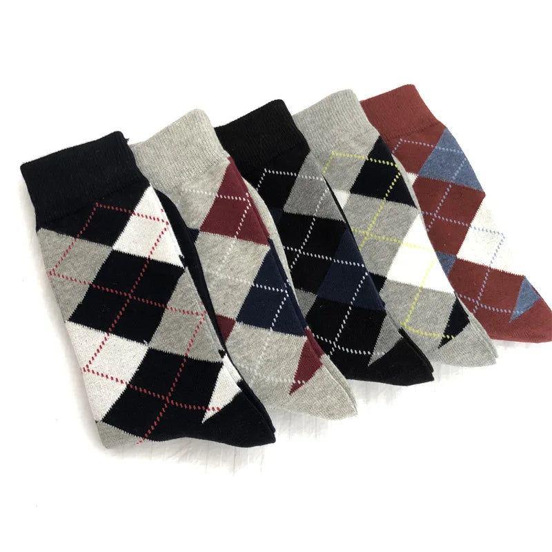 Men's Diamond Knit Business Socks