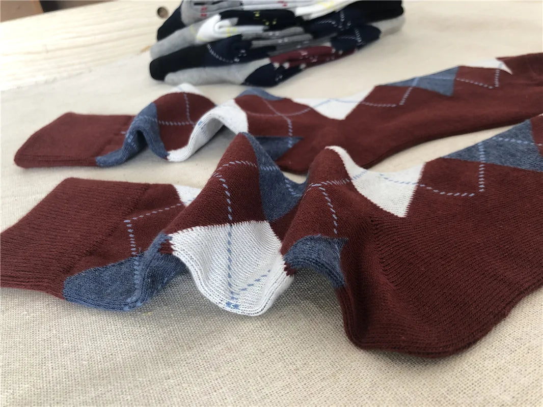 Men's Diamond Knit Business Socks