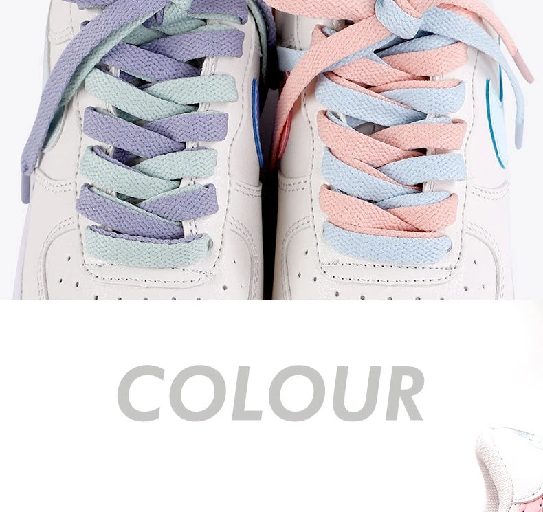 Flat Cotton Trainer Shoelaces — 4 Colours
