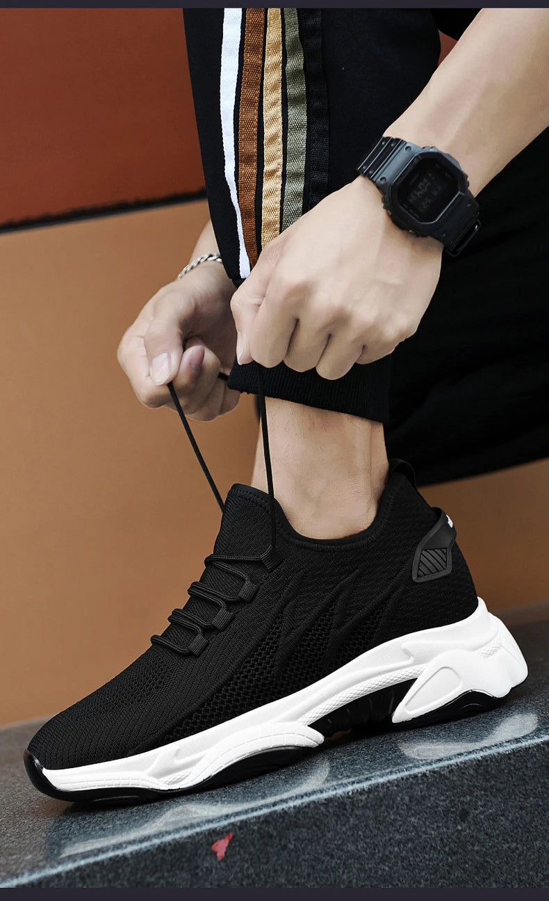 Hidden Heel Elevator Trainers — 8cm Lift
