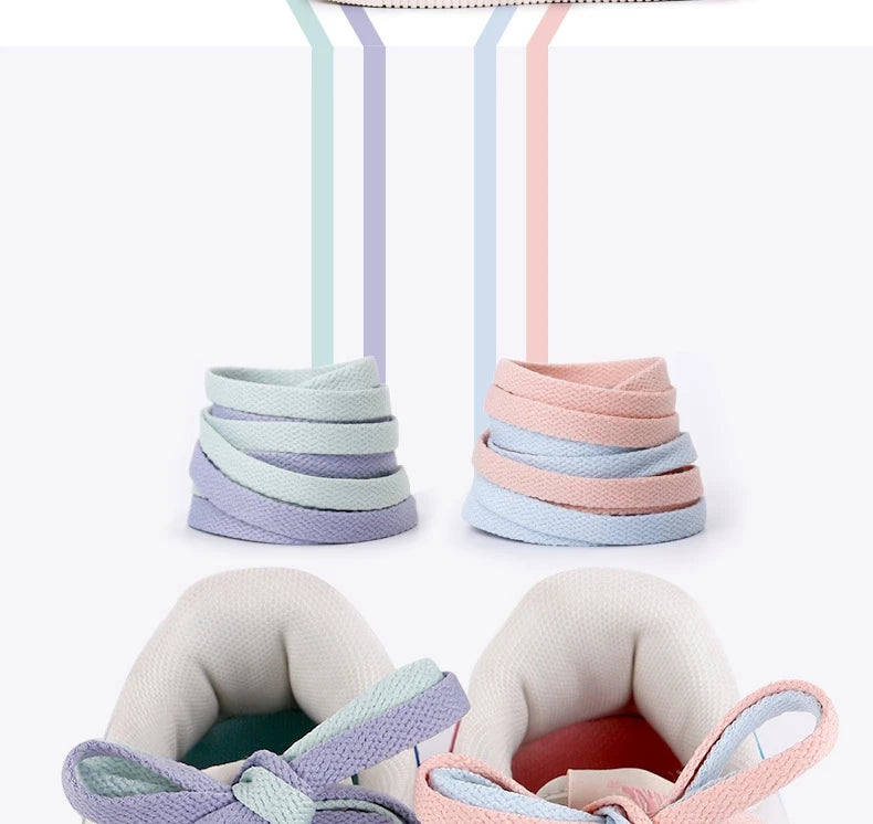 Flat Cotton Trainer Shoelaces — 4 Colours