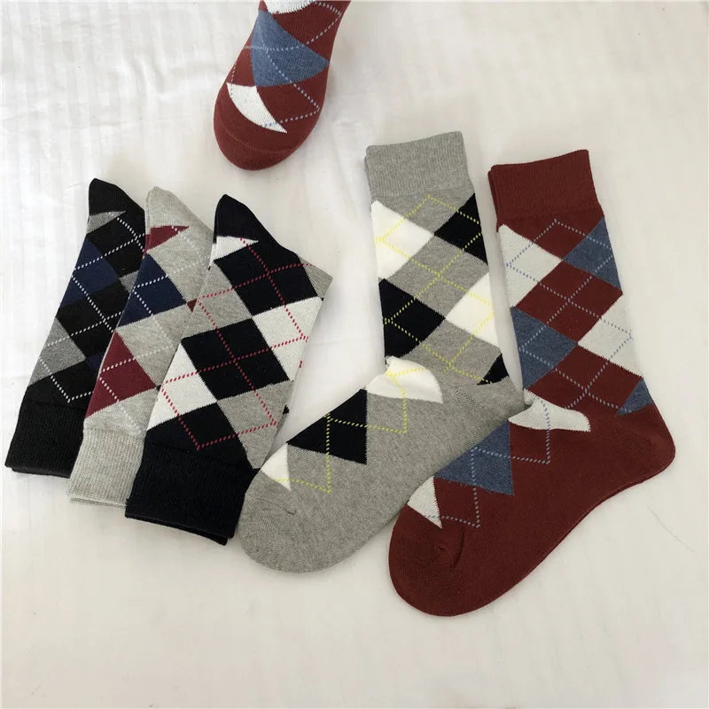 Men's Diamond Knit Business Socks