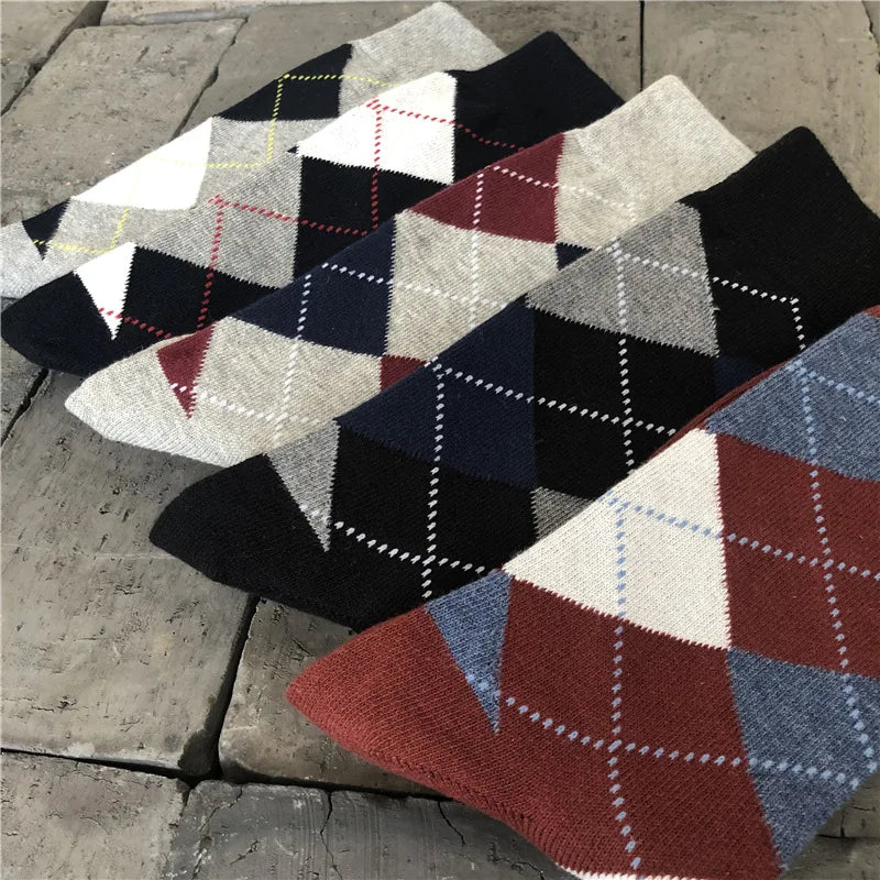 Men's Diamond Knit Business Socks
