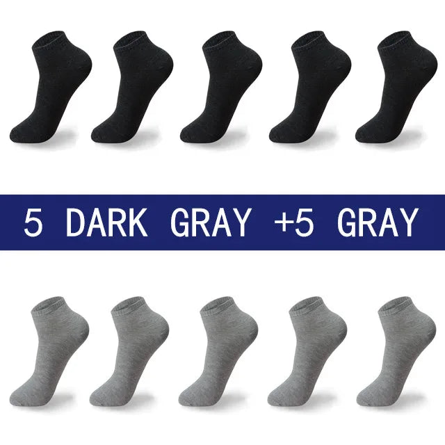 Men's Large Size Breathable Boat Socks