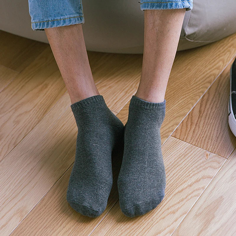 Men's Large Size Breathable Boat Socks