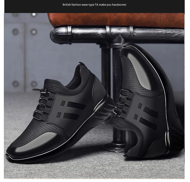 Men's 6cm Height-Boosting Casual Trainers