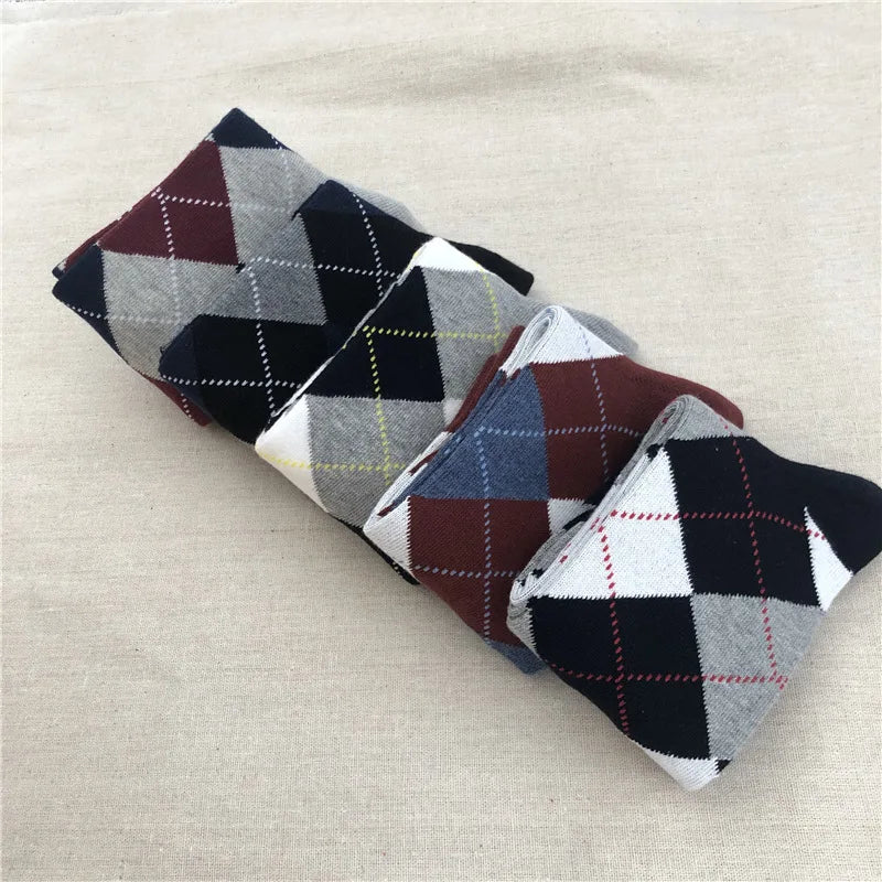Men's Diamond Knit Business Socks