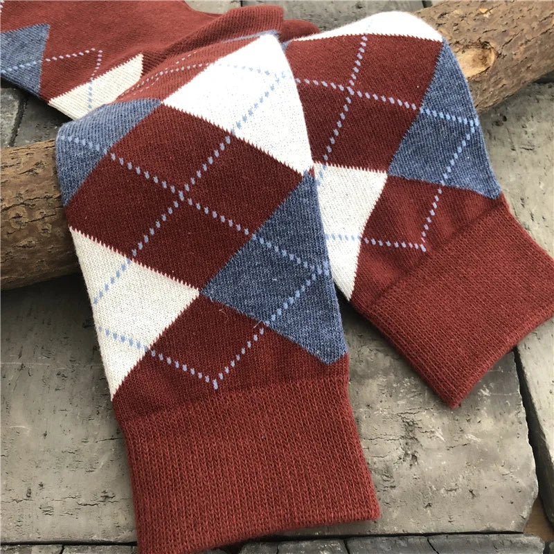 Men's Diamond Knit Business Socks