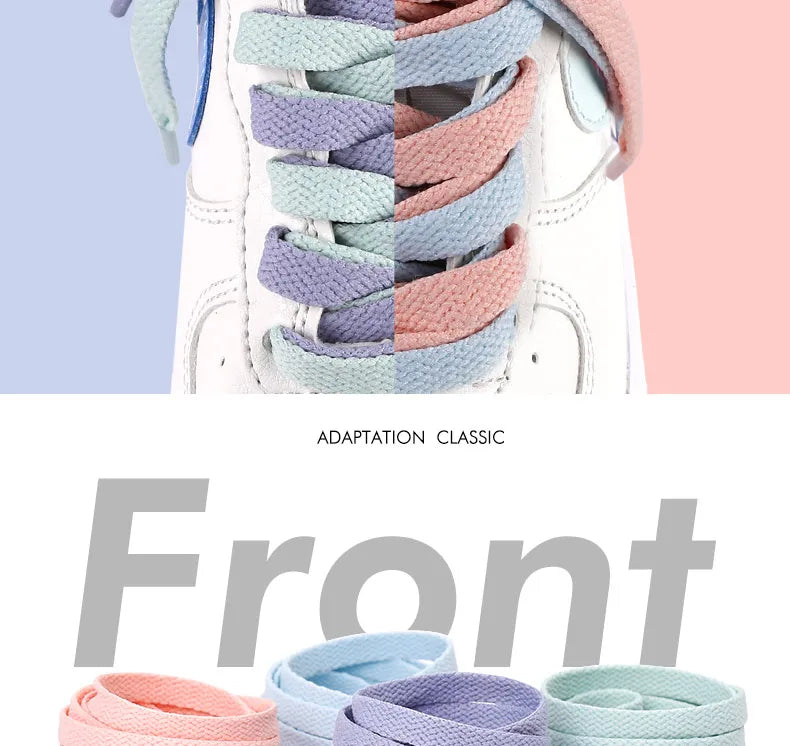 Flat Cotton Trainer Shoelaces — 4 Colours