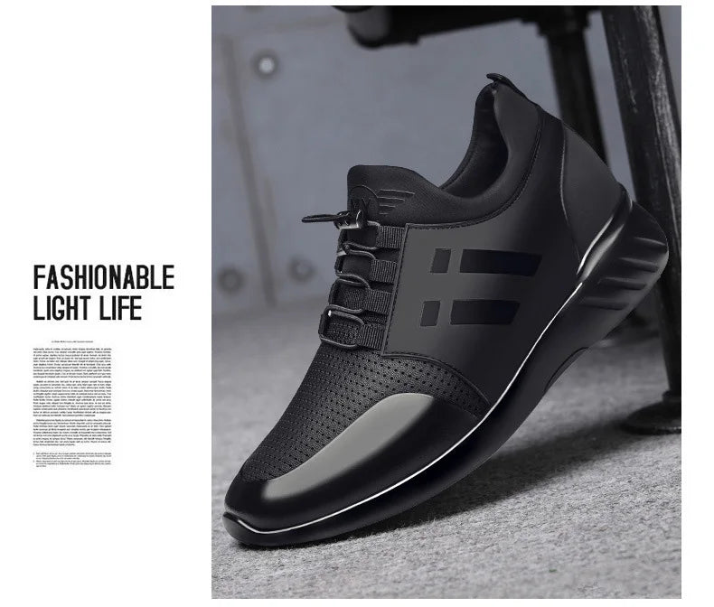 Men's 6cm Height-Boosting Casual Trainers