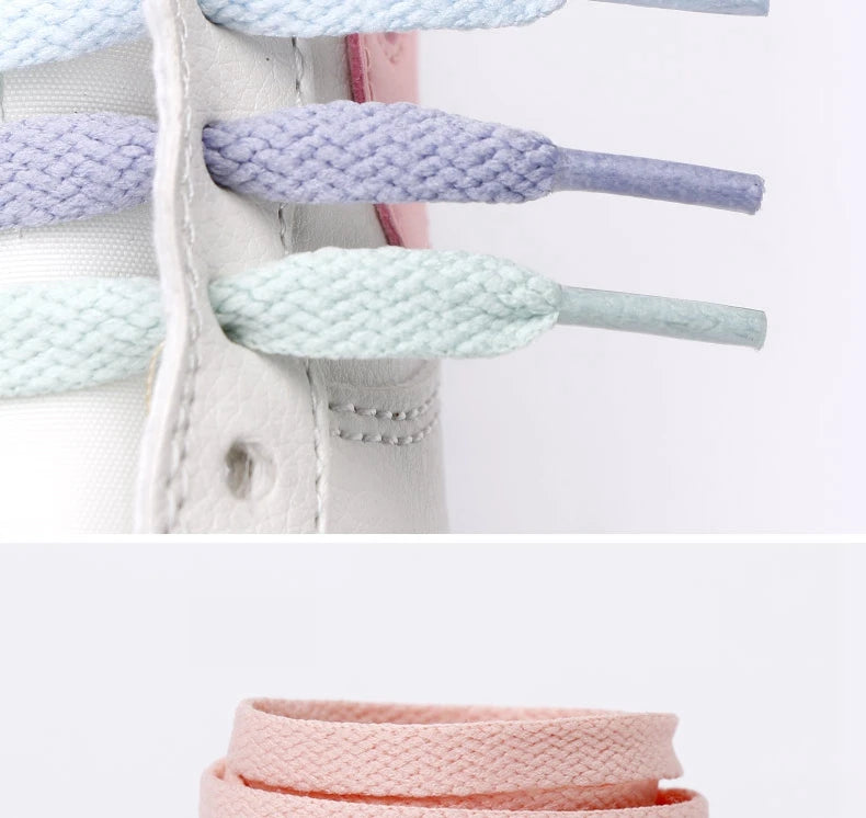Flat Cotton Trainer Shoelaces — 4 Colours