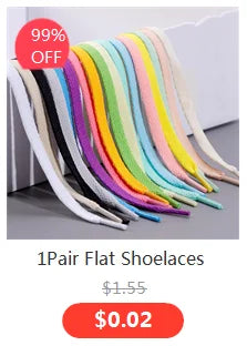 Patterned Flat Shoelaces for Trainers