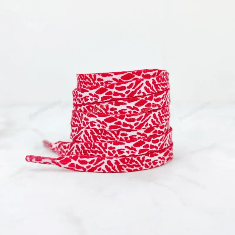 Patterned Flat Shoelaces for Trainers
