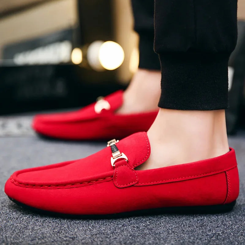 Men's Casual Shoes Soft Comfortable Driving Moccasins Slip on Loafers for Men Lightweight Flat Walking Shoes Sapatenis Masculino