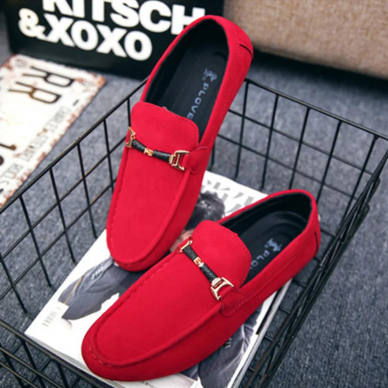 Men's Casual Shoes Soft Comfortable Driving Moccasins Slip on Loafers for Men Lightweight Flat Walking Shoes Sapatenis Masculino