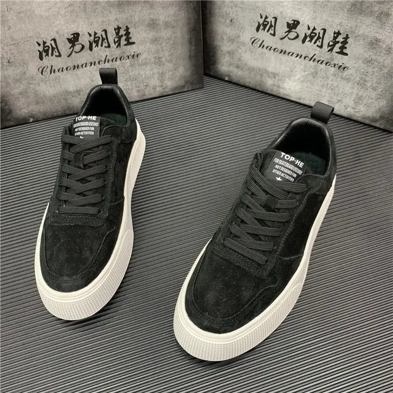 Men's Breathable Canvas Skate Trainers