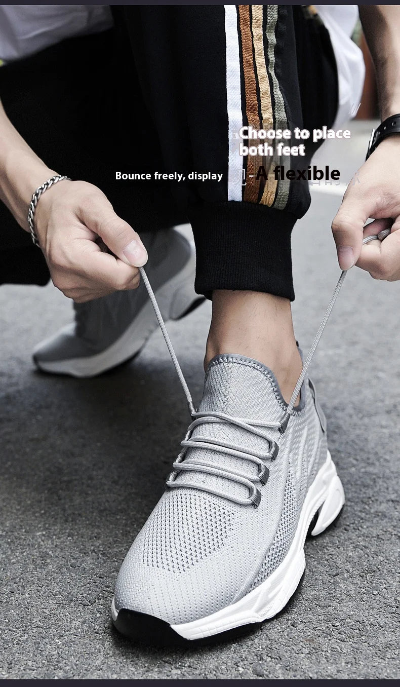 Hidden Heel Elevator Trainers — 8cm Lift