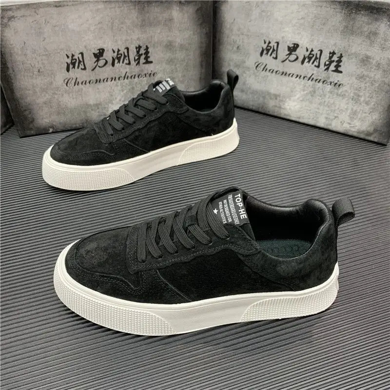 Men's Breathable Canvas Skate Trainers