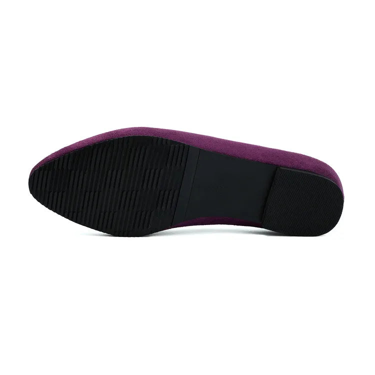 Women Loafers Fashionable Metal Buckle Casual Women's Shoes Flat Shoes Large size women's shoes spring autumn pwomen's shoe