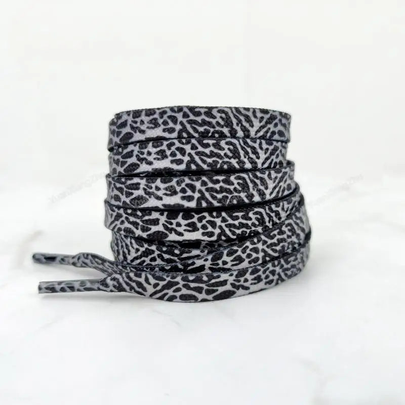 Patterned Flat Shoelaces for Trainers