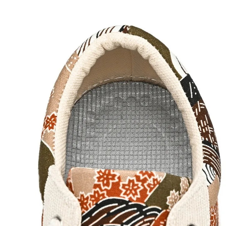Men's Low-Top Canvas Platform Trainers
