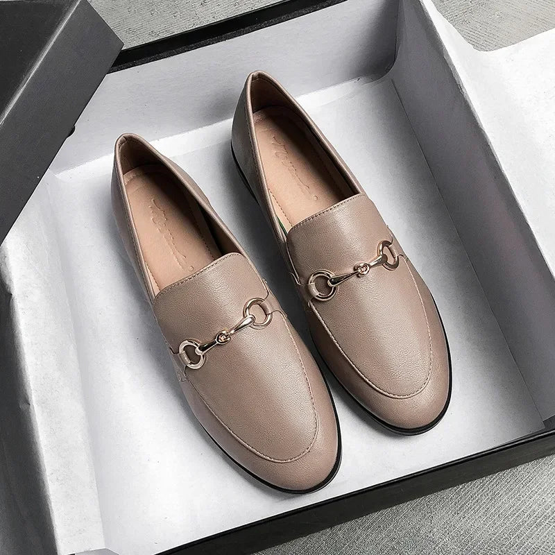 Womens Shoes Flats Loafers Ladies Leather Brand Sneakers Women Designer Flat Ladies Shoes Woman Luxury Female Shoes for Women