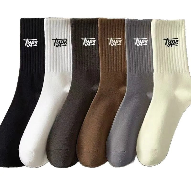 Men's Casual Mid-Length Sports Socks