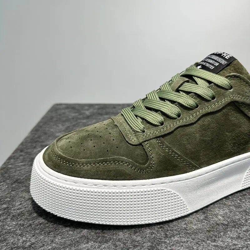 Men's Breathable Canvas Skate Trainers