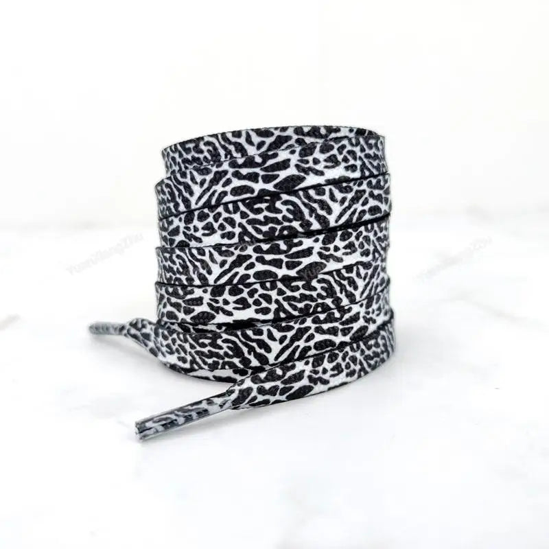Patterned Flat Shoelaces for Trainers