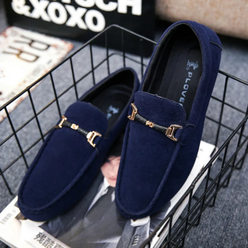 Men's Casual Shoes Soft Comfortable Driving Moccasins Slip on Loafers for Men Lightweight Flat Walking Shoes Sapatenis Masculino