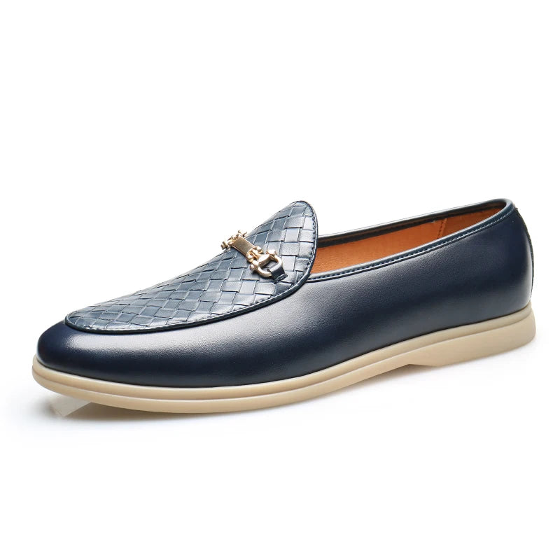 Fashion Men's Classic British Style Loafers Moccasins Men Casual Shoes Suede Leather Mens Light Comfortable Driving Flats