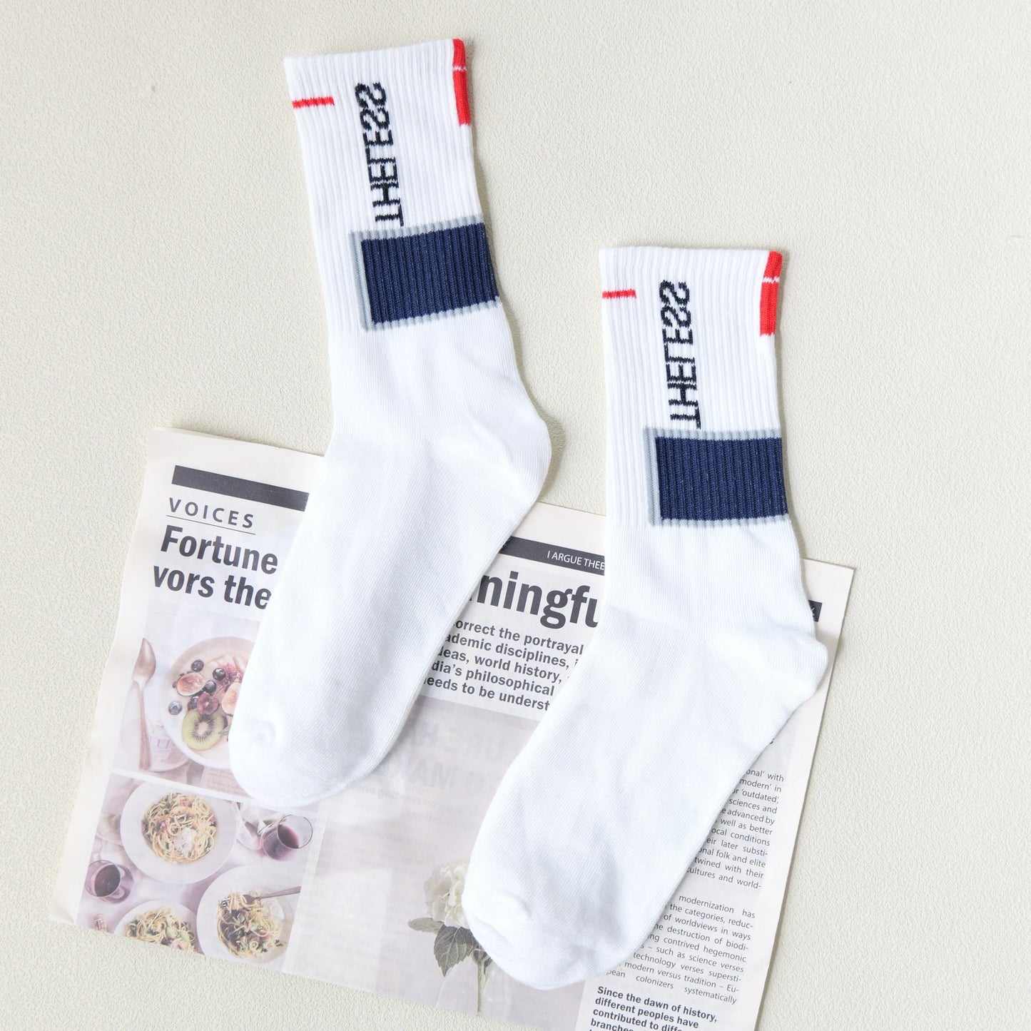 Men's Graffiti Print Crew Socks