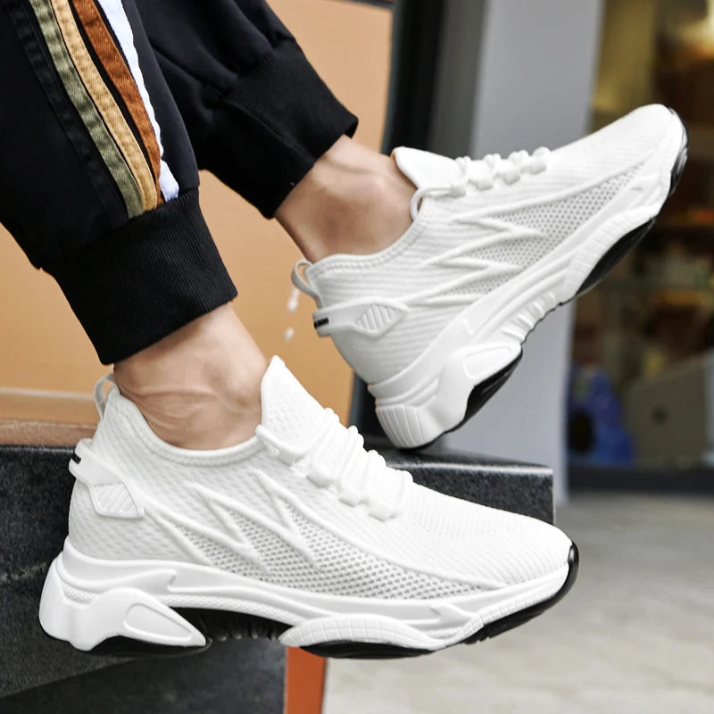 Hidden Heel Elevator Trainers — 8cm Lift