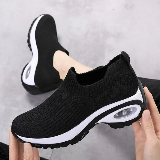 Women's Wedge Platform Slip-On Trainers