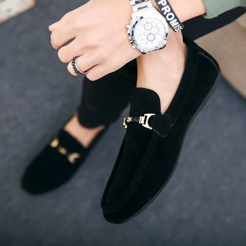 Men's Casual Shoes Soft Comfortable Driving Moccasins Slip on Loafers for Men Lightweight Flat Walking Shoes Sapatenis Masculino