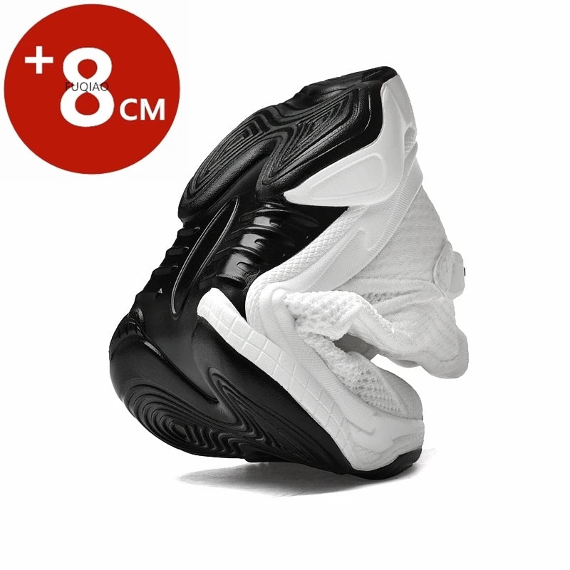 Hidden Heel Elevator Trainers — 8cm Lift