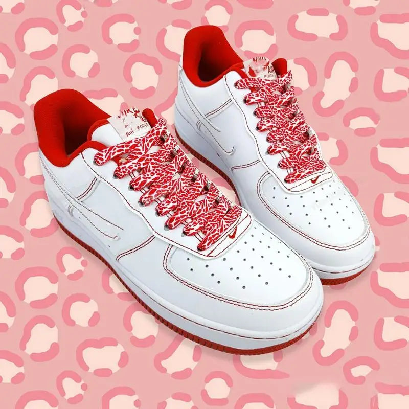 Patterned Flat Shoelaces for Trainers