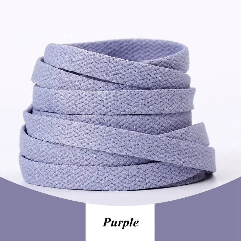 Flat Cotton Trainer Shoelaces — 4 Colours