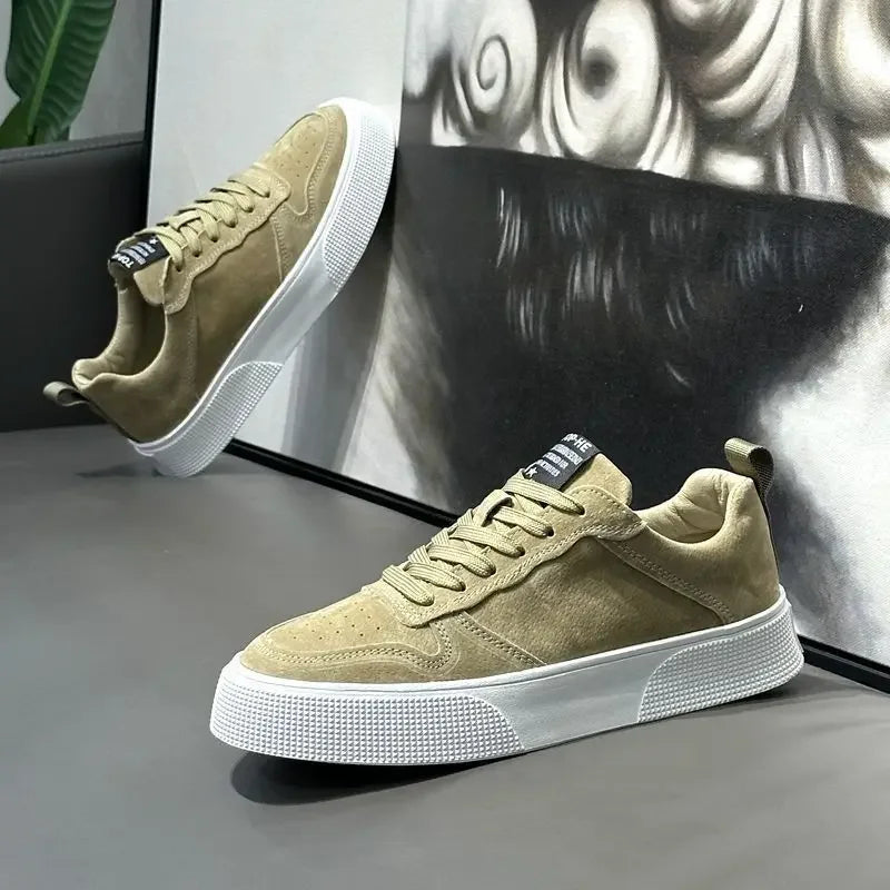 Men's Breathable Canvas Skate Trainers