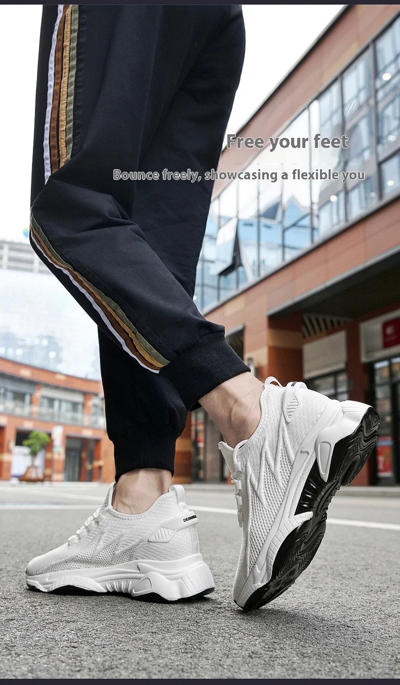 Hidden Heel Elevator Trainers — 8cm Lift