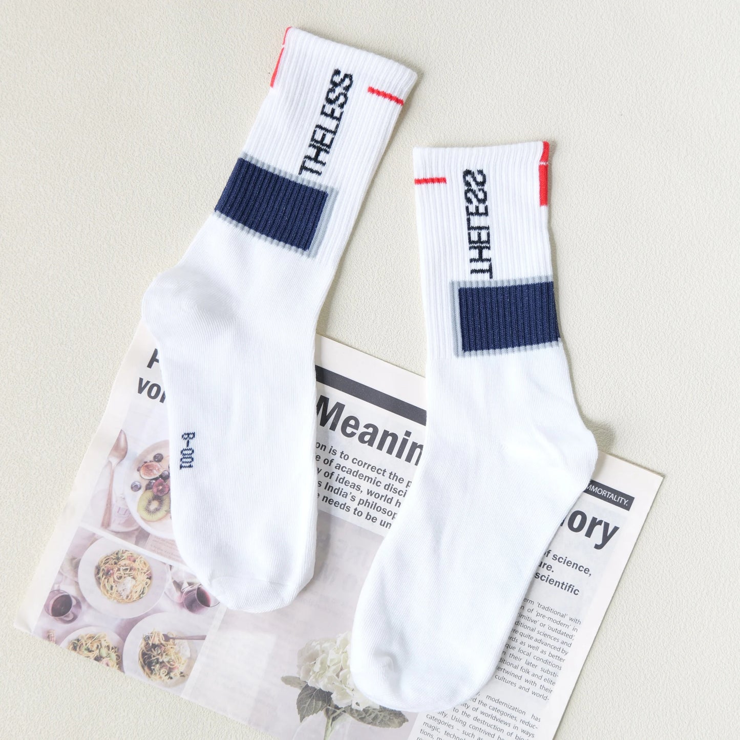 Men's Graffiti Print Crew Socks