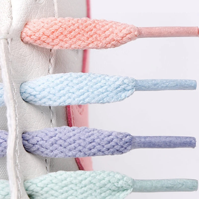 Flat Cotton Trainer Shoelaces — 4 Colours